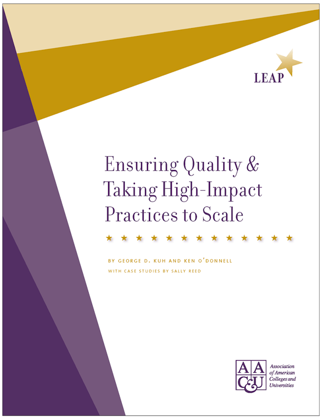 Ensuring Quality and Taking High-Impact Practices to Scale