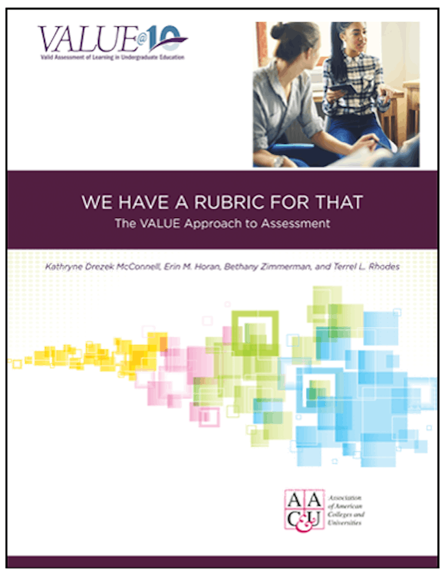 We Have a Rubric for That: The VALUE Approach to Assessment